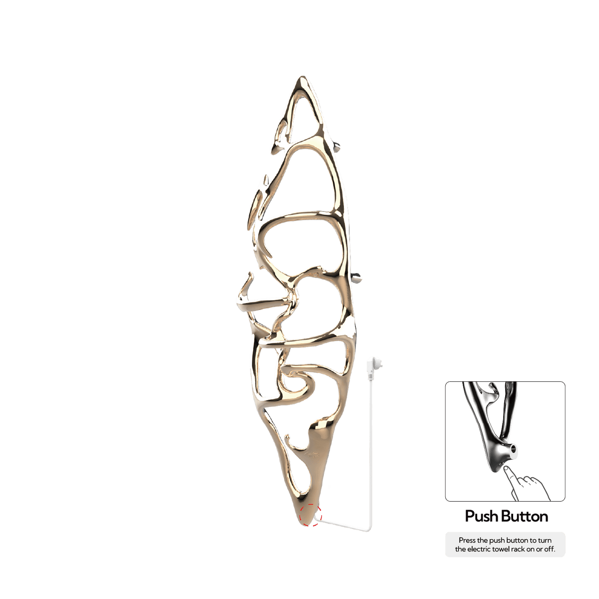 P&Bhusri S1-L-PBZ-N-DO Boat of Sage Large Towel Warmer in PVD Polished Bronze
