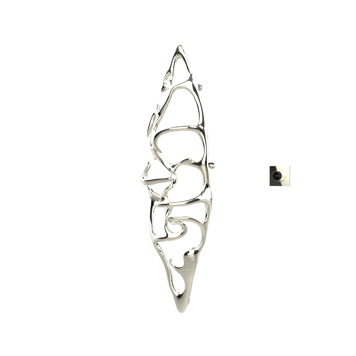 P&Bhusri S1-L-PWG-XM Boat of Sage Large Towel Warmer in PVD Polished White Gold