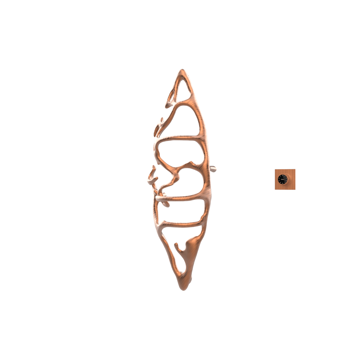 P&Bhusri S1-M-BRG-XM Boat of Sage Medium Towel Warmer in PVD Brushed Rose Gold