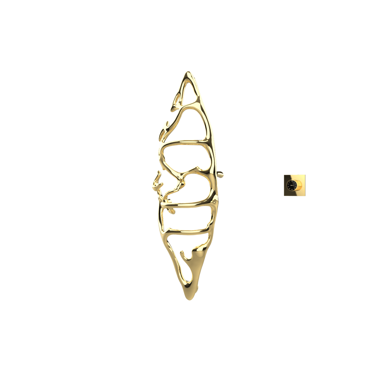 P&Bhusri S1-M-PBR-XM Boat of Sage Medium Towel Warmer in PVD Polished Brass