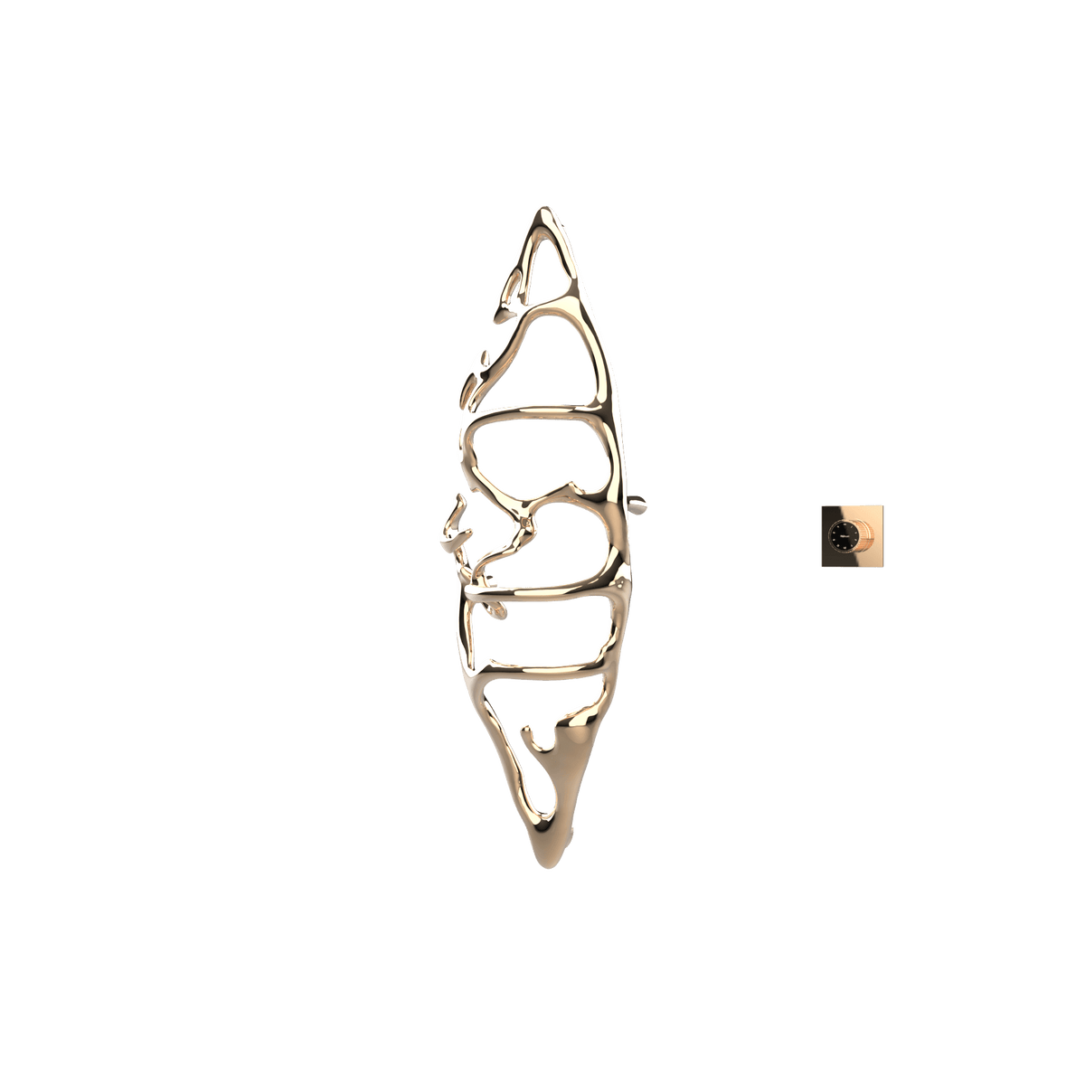 P&Bhusri S1-M-PBZ-XM Boat of Sage Medium Towel Warmer in PVD Polished Bronze