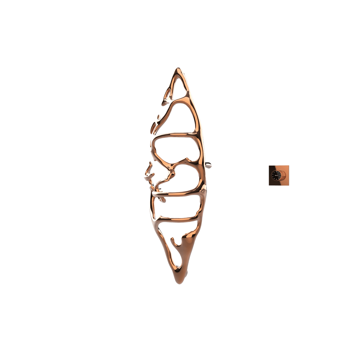 P&Bhusri S1-M-RGD-XM Boat of Sage Medium Towel Warmer in PVD Polished Rose Gold