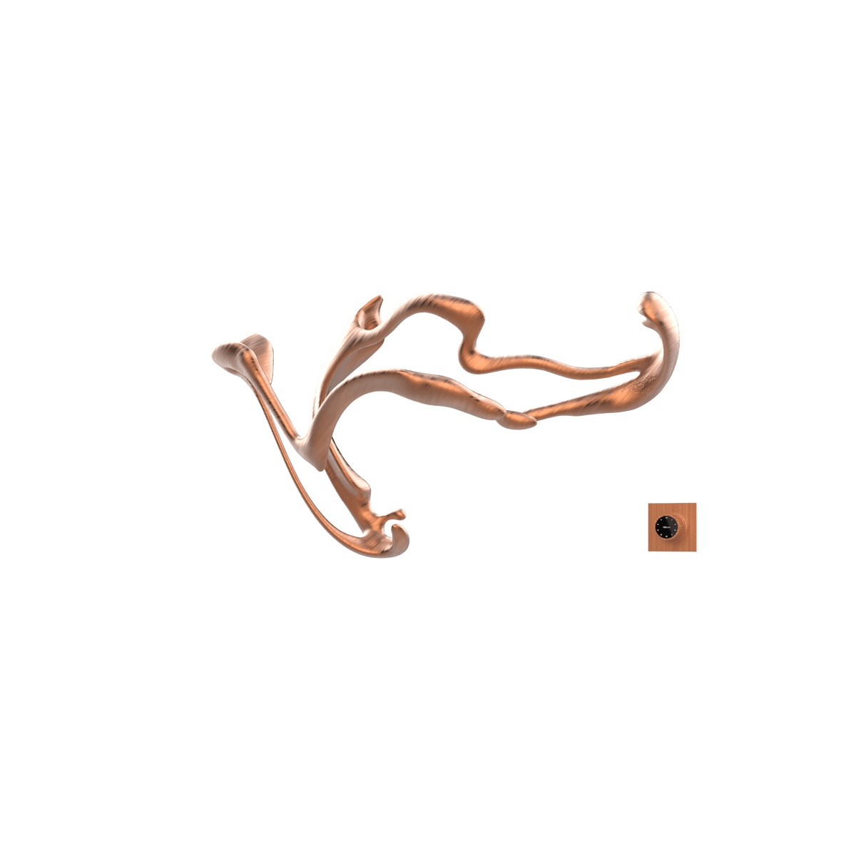 P&Bhusri S3-M-BRG-XM The Fountain of Youth Towel Warmer in PVD Brushed Rose Gold