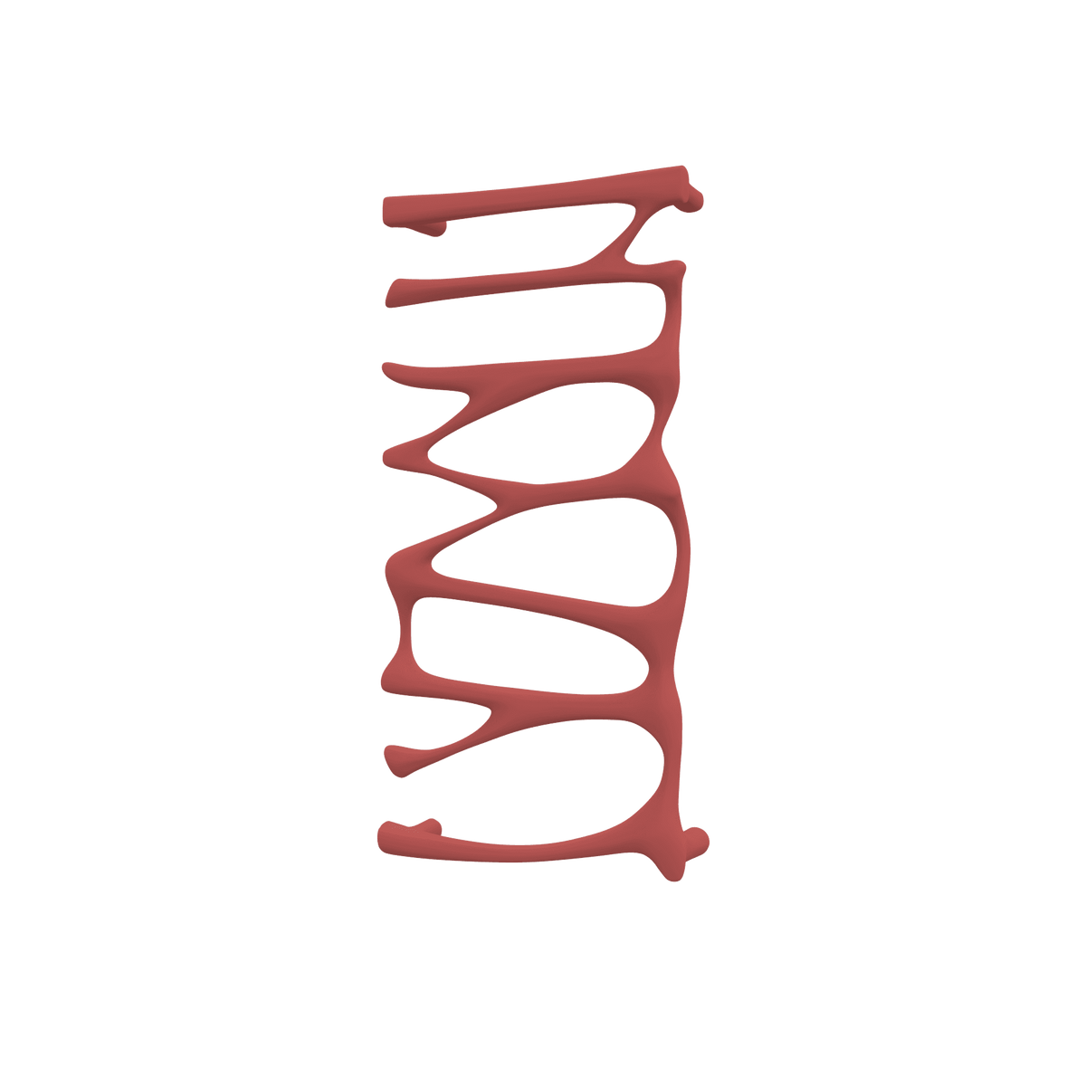 P&Bhusri S5-M-ARD-SC Provence Towel Warmer in Amber Red