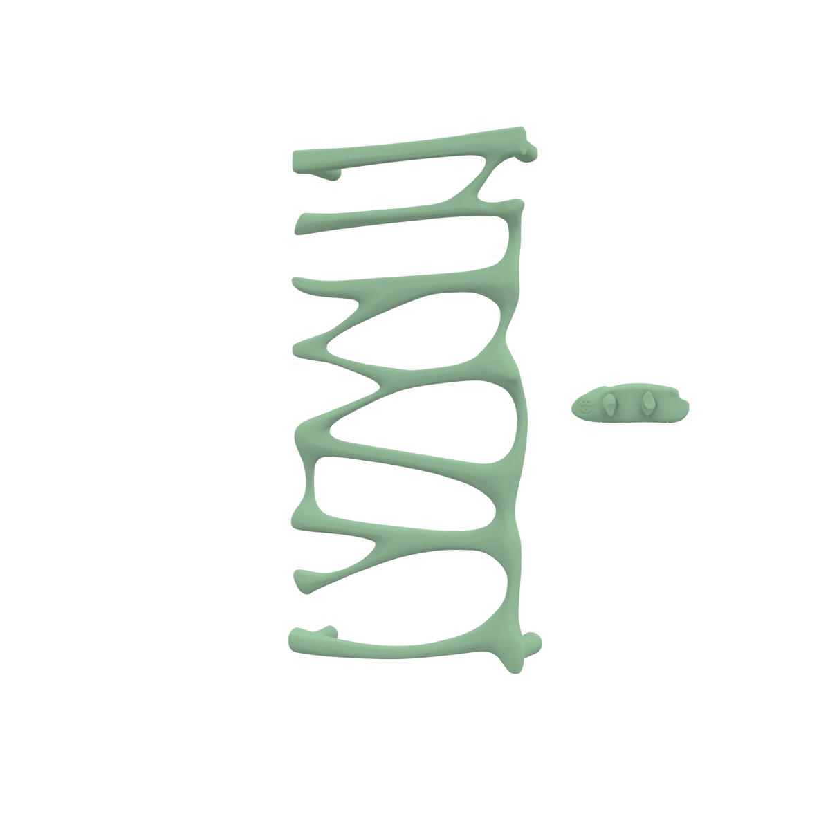 P&Bhusri S5-M-CGR-XA Provence Towel Warmer in Celadon Green