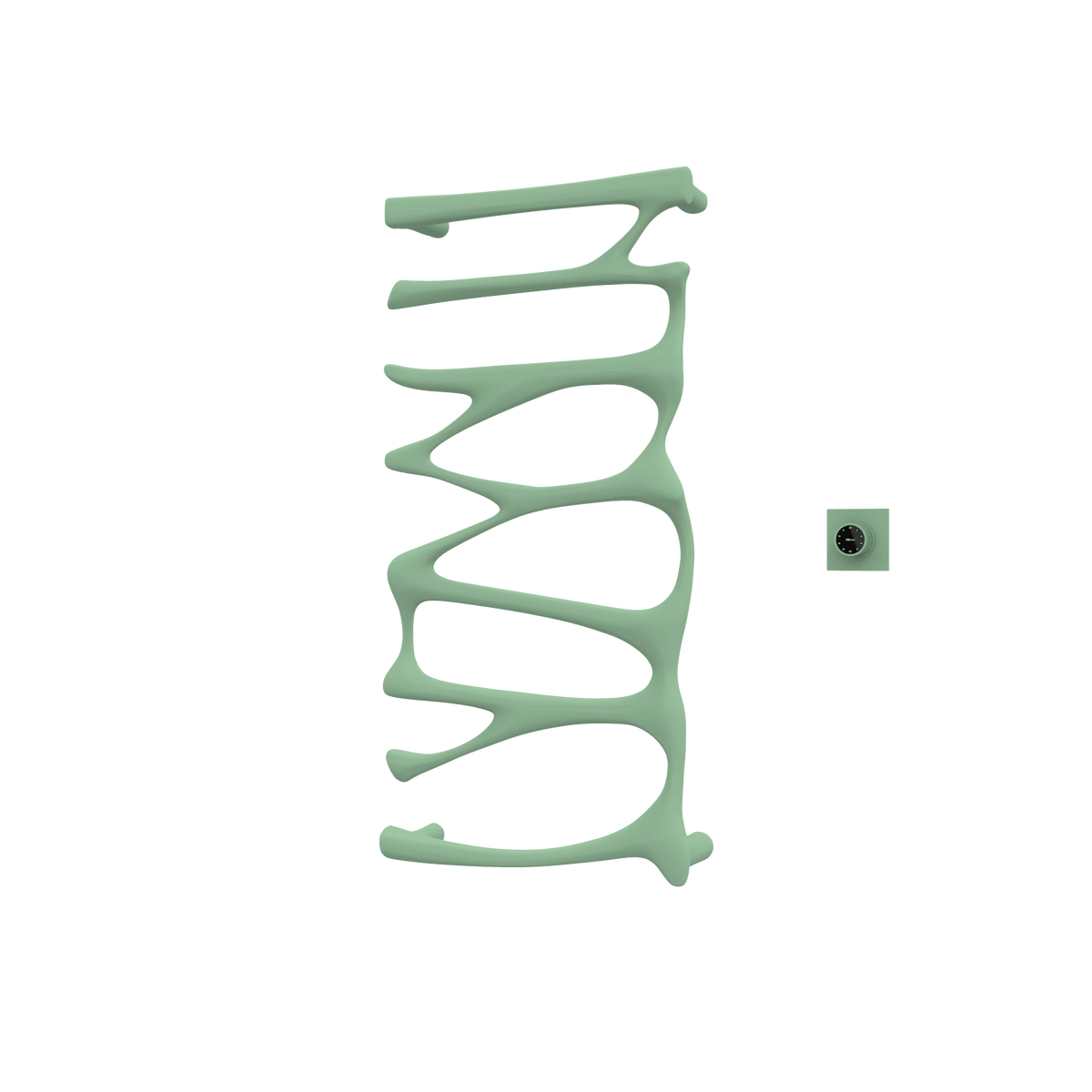 P&Bhusri S5-M-CGR-XM Provence Towel Warmer in Celadon Green