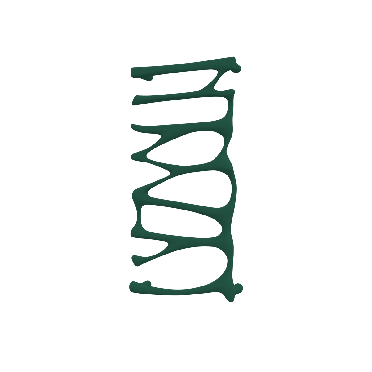 P&Bhusri S5-M-EGR-SC Provence Towel Warmer in Emerald Green