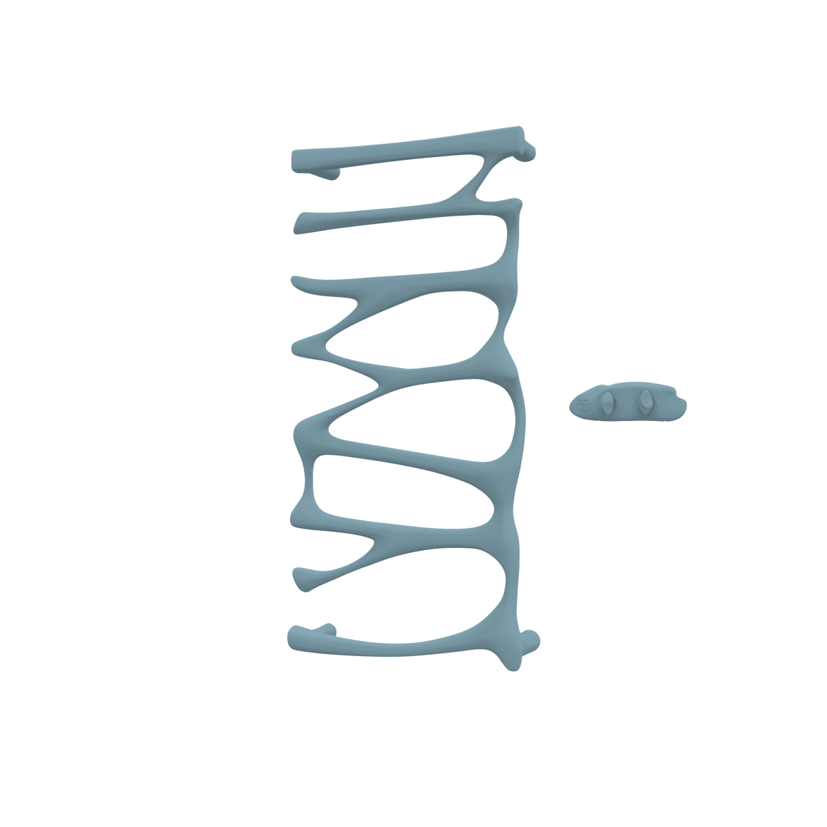 P&Bhusri S5-M-FBL-XA Provence Towel Warmer in Frost Blue
