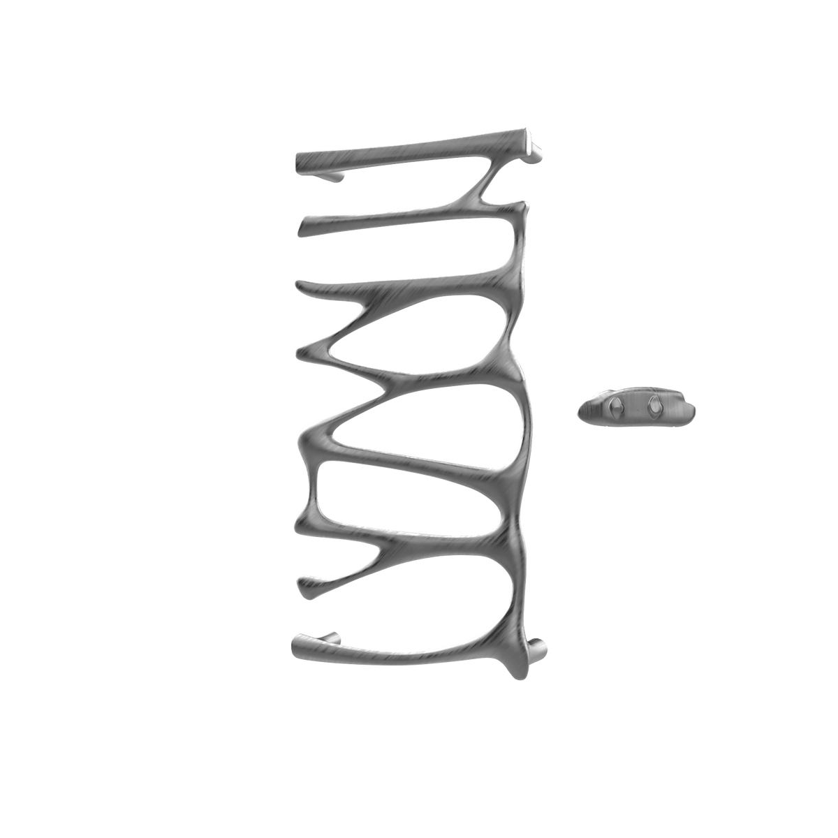 P&Bhusri S5-M-GML-XA Provence Towel Warmer in PVD Gun Metal