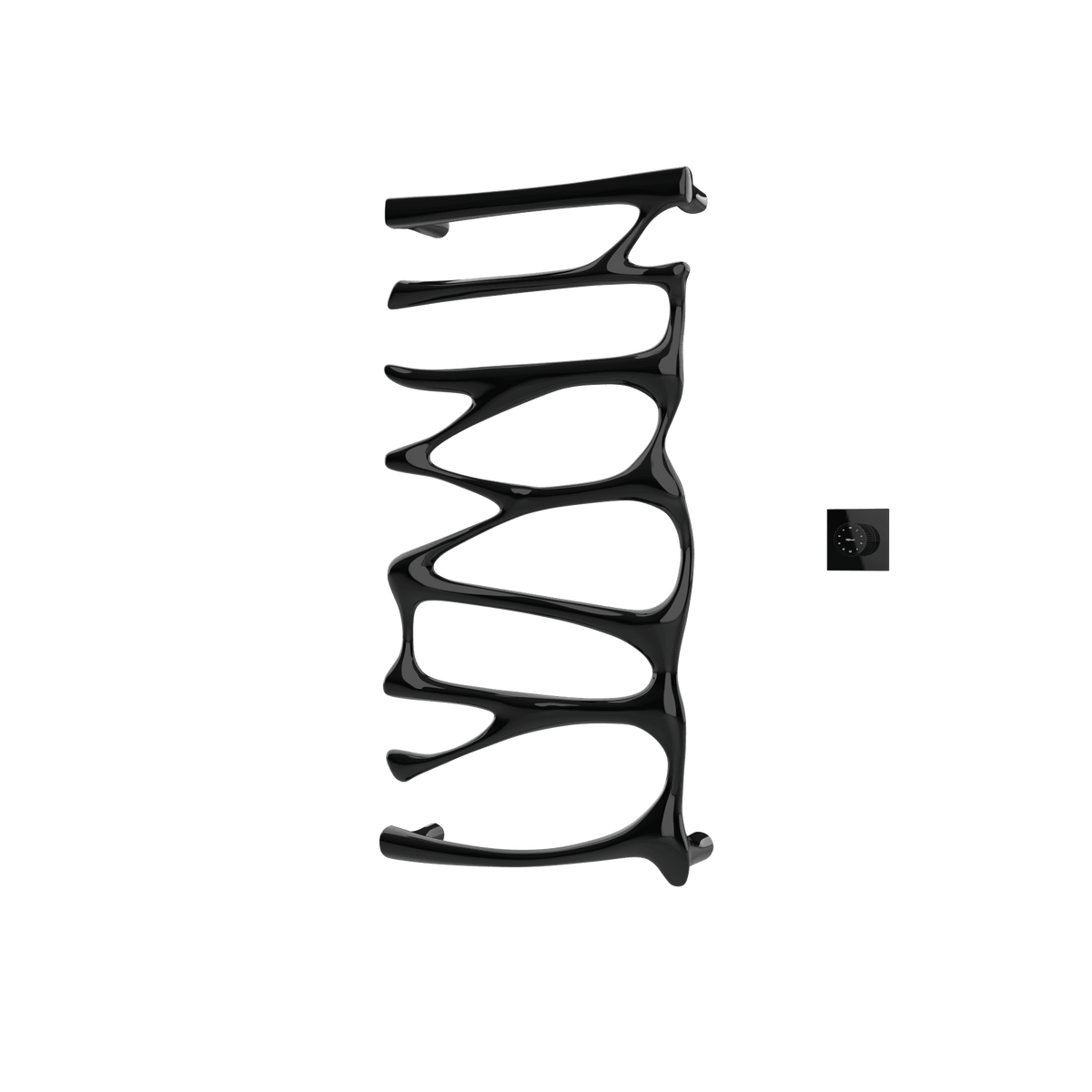 P&Bhusri S5-M-PBN-XM Provence Towel Warmer in PVD Polished Black Nickel