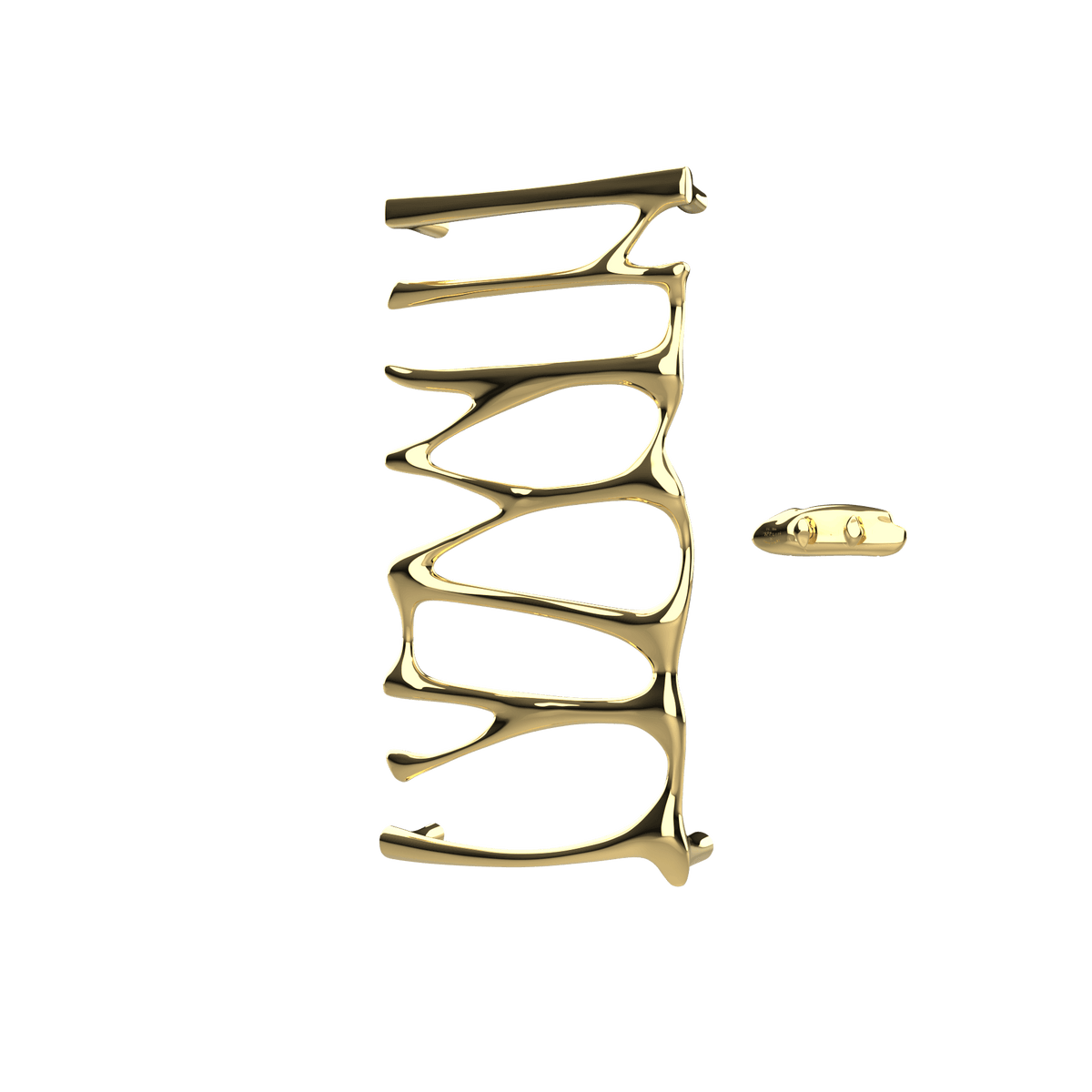 P&Bhusri S5-M-PBR-XA Provence Towel Warmer in PVD Polished Brass