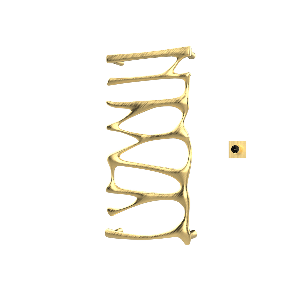 P&Bhusri S5-M-PBR-XM Provence Towel Warmer in PVD Polished Brass