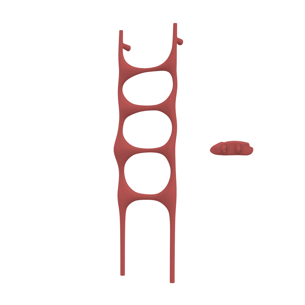 P&Bhusri S6-M-ARD-XA Crete Palace Towel Warmer in Amber Red