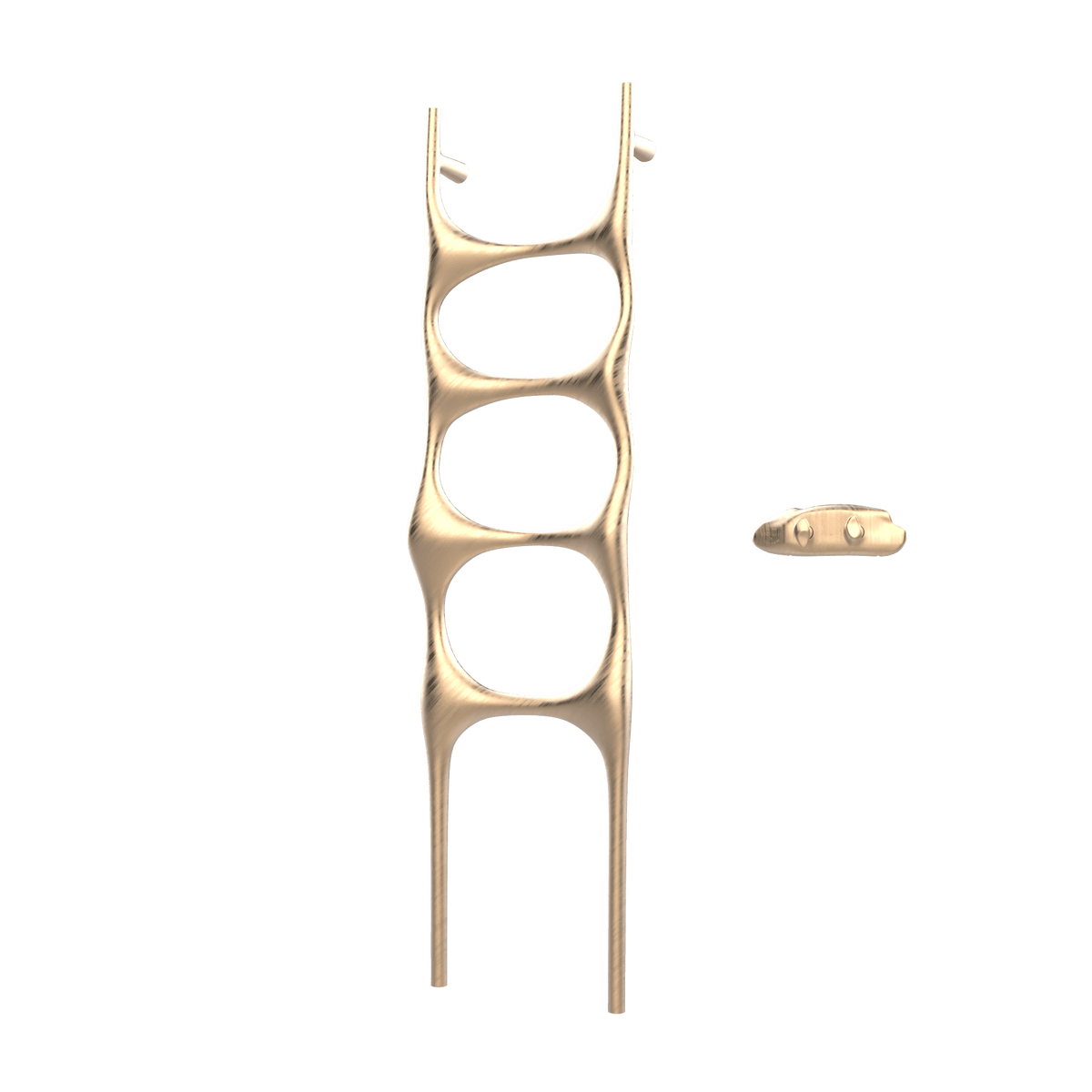 P&Bhusri S6-M-BBZ-XA Crete Palace Towel Warmer in PVD Brushed Bronze