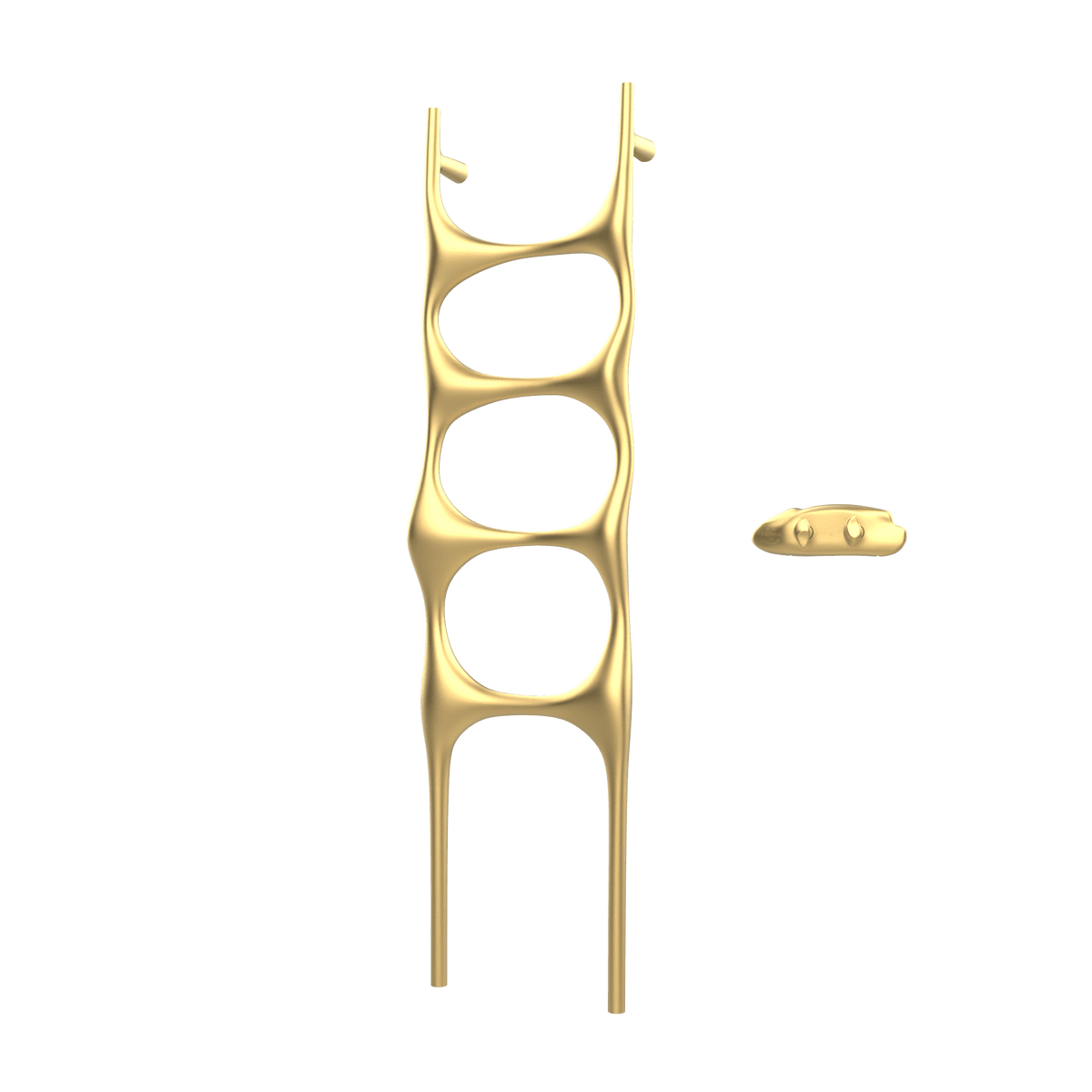 P&Bhusri S6-M-BLG-XA Crete Palace Towel Warmer in PVD Brushed Luxury Gold