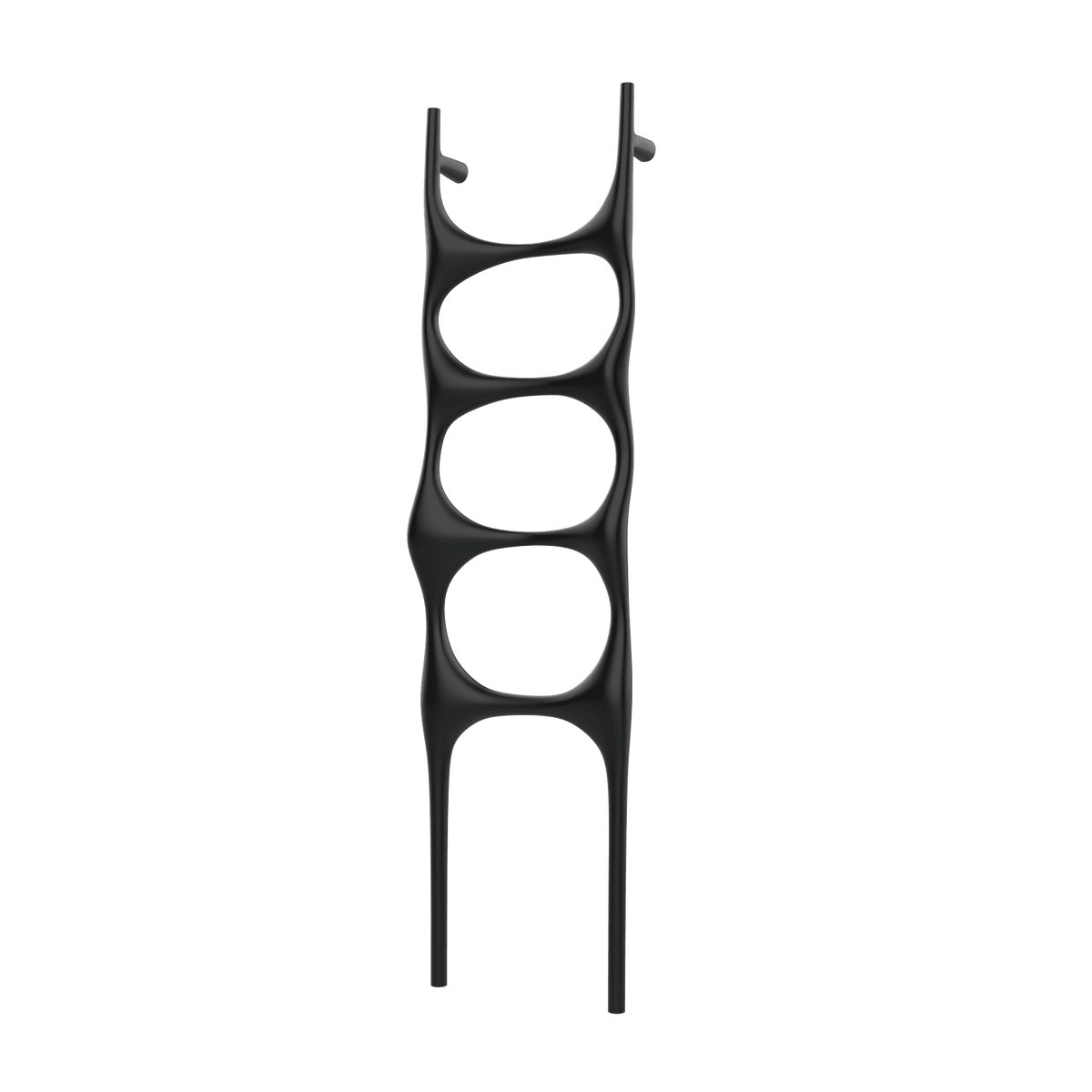 P&Bhusri S6-M-BLK-SC Crete Palace Towel Warmer in Matte Black
