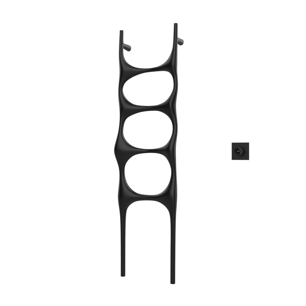 P&Bhusri S6-M-BLK-XM Crete Palace Towel Warmer in Matte Black