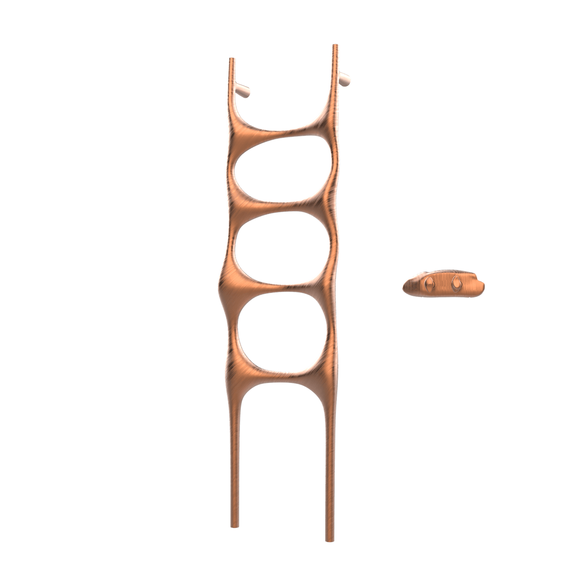 P&Bhusri S6-M-BRG-XA Crete Palace Towel Warmer in PVD Brushed Rose Gold