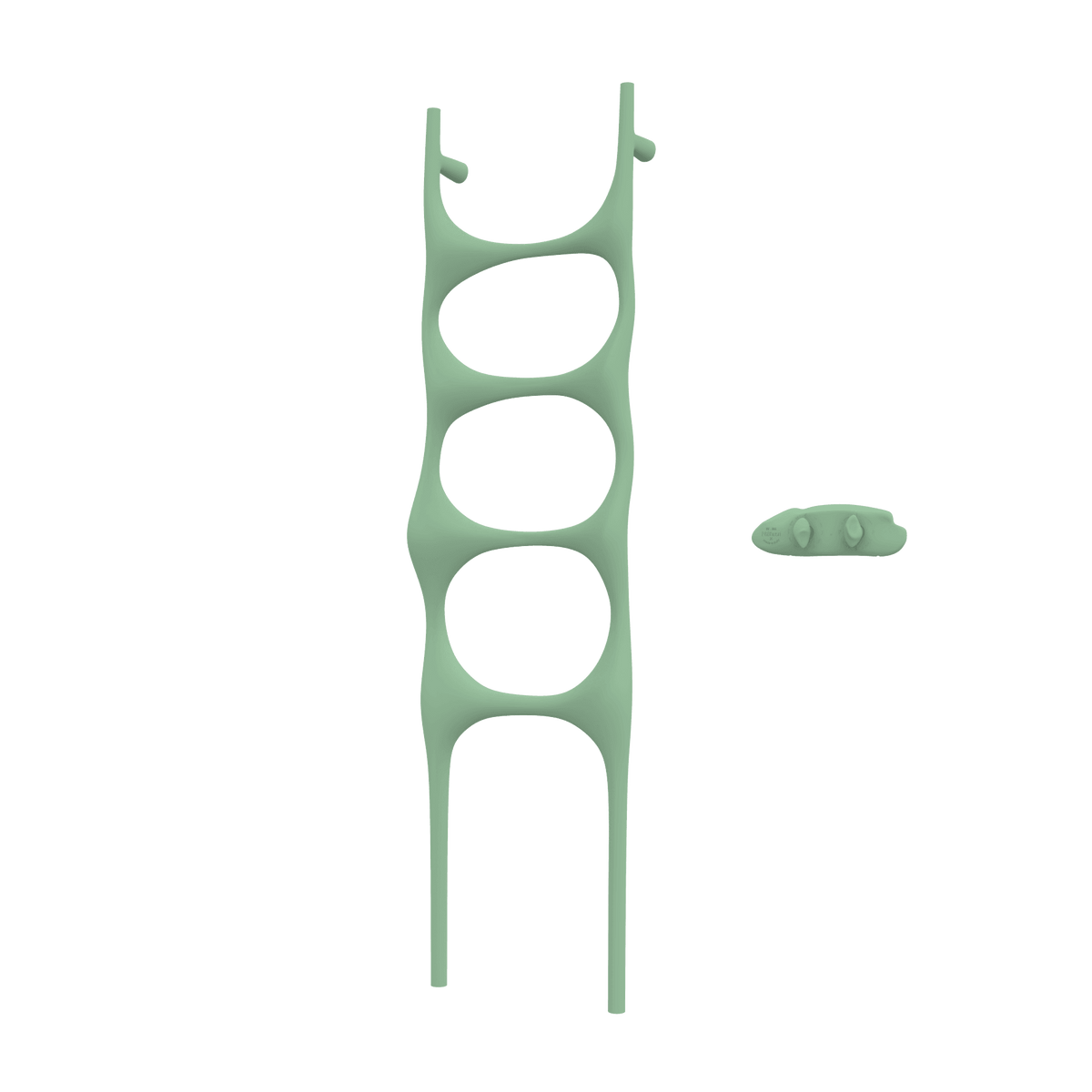 P&Bhusri S6-M-CGR-XA Crete Palace Towel Warmer in Celadon Green