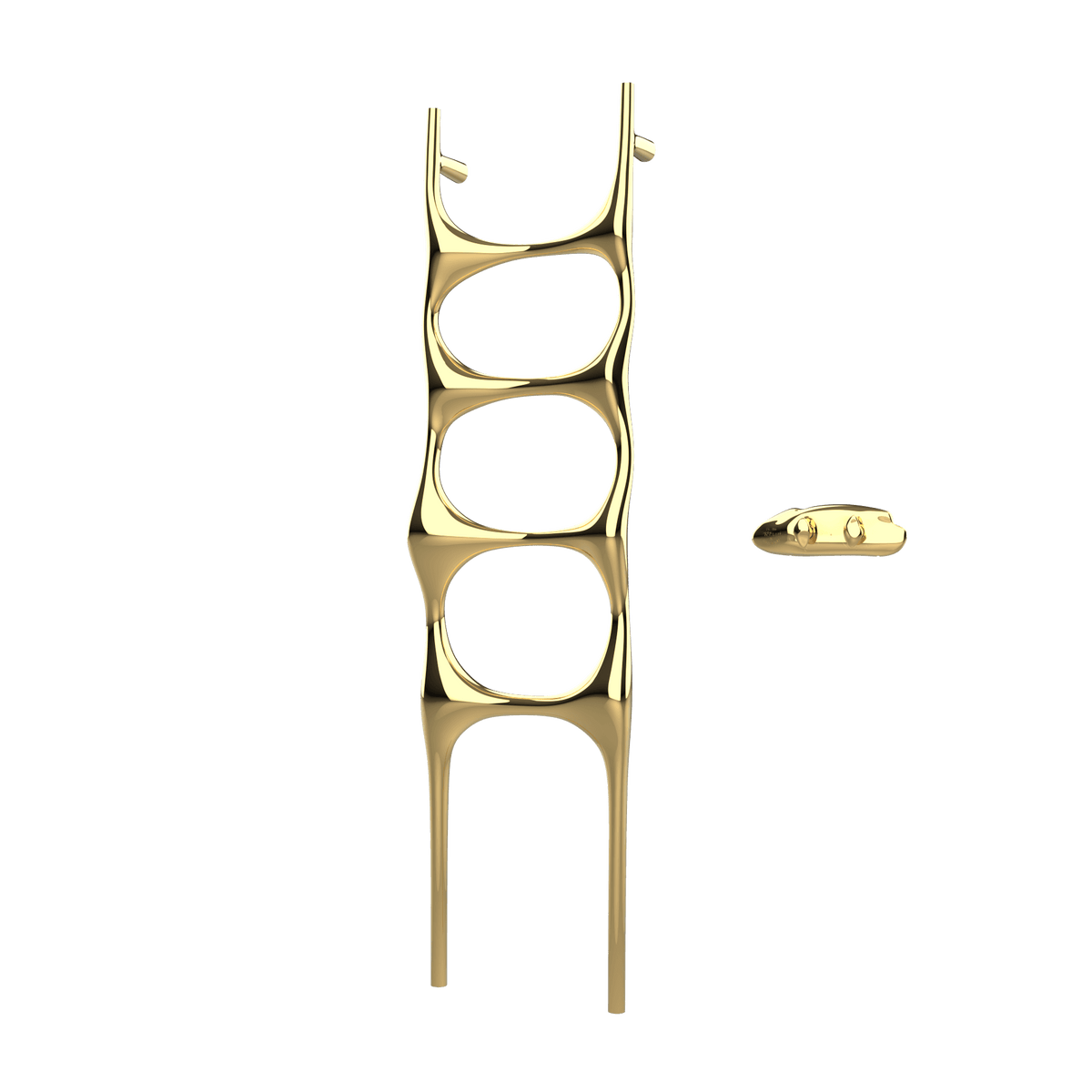 P&Bhusri S6-M-LGD-XA Crete Palace Towel Warmer in PVD Polished Luxury Gold