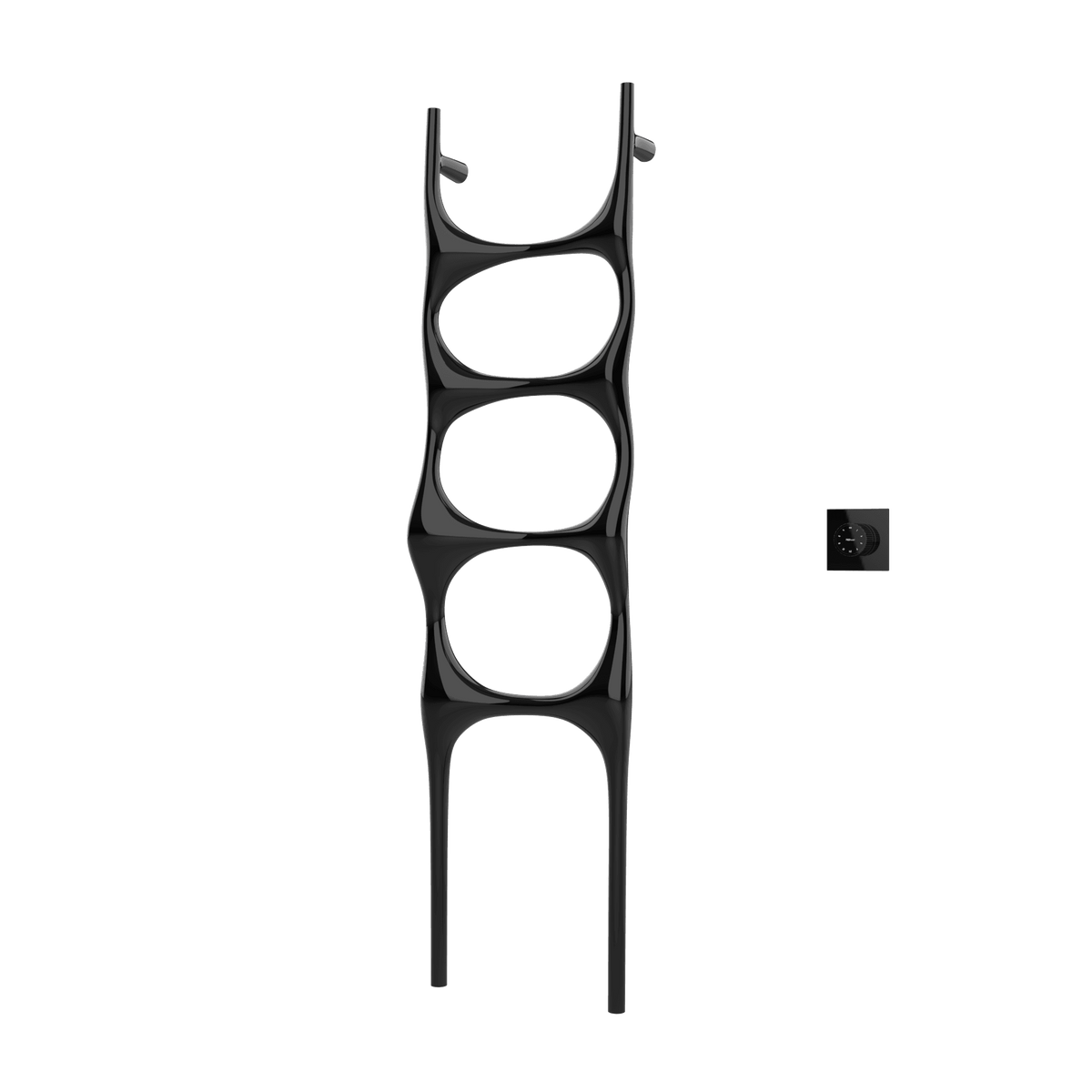 P&Bhusri S6-M-PBN-XM Crete Palace Towel Warmer in PVD Polished Black Nickel