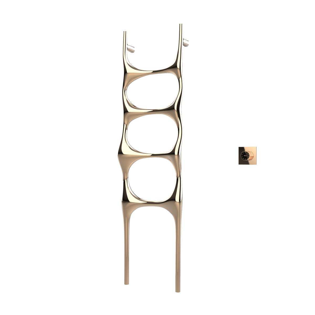 P&Bhusri S6-M-PBZ-XM Crete Palace Towel Warmer in PVD Polished Bronze
