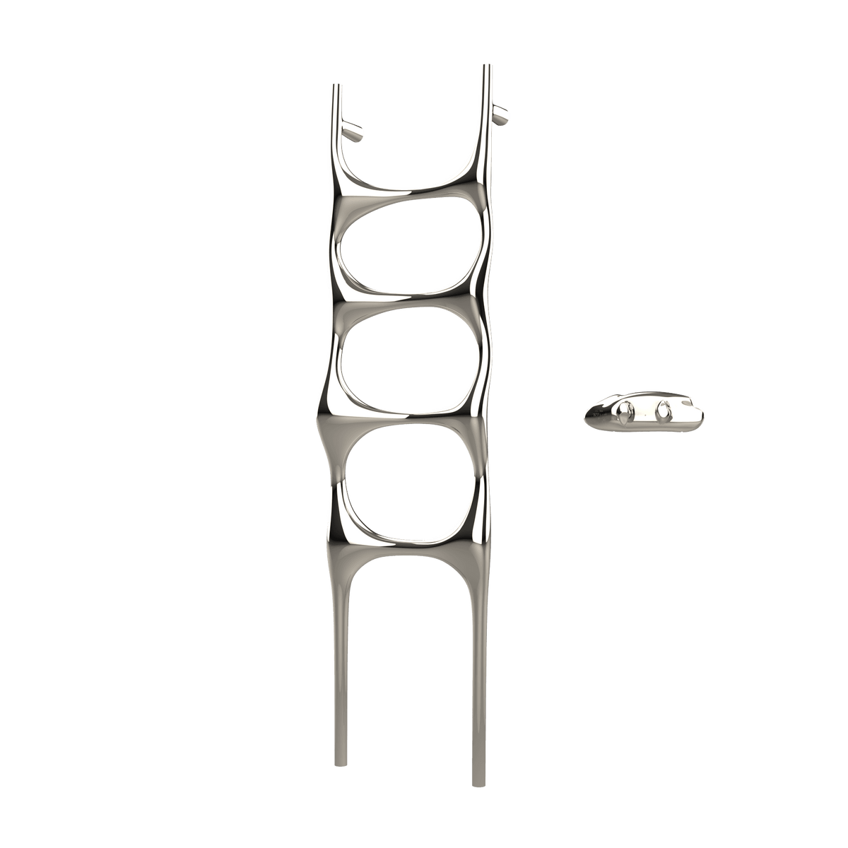 P&Bhusri S6-M-PNI-XA Crete Palace Towel Warmer in PVD Polished Nickel