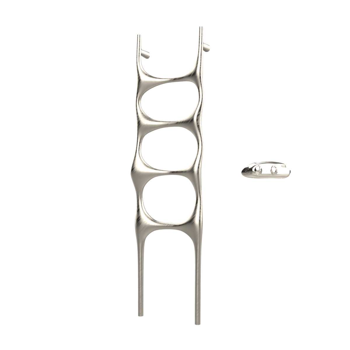 P&Bhusri S6-M-PWG-XA Crete Palace Towel Warmer in PVD Polished White Gold