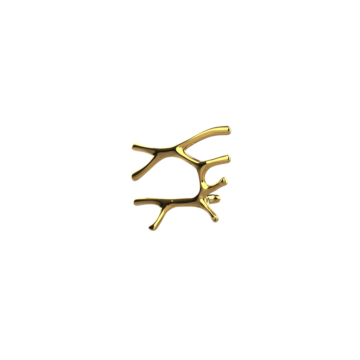 P&Bhusri S7-L-24K-SC Daphne's Branch Large Towel Warmer in PVD 24K Gold