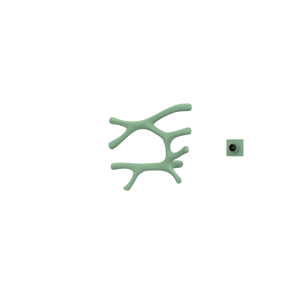 P&Bhusri S7-L-CGR-XM Daphne's Branch Large Towel Warmer in Celadon Green