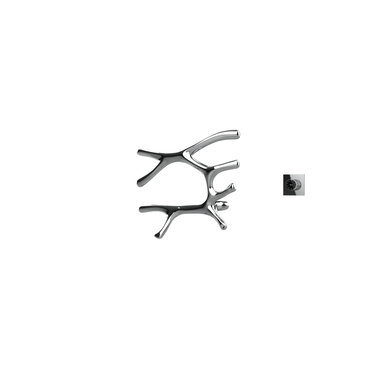 P&Bhusri S7-L-CHR-XM Daphne's Branch Large Towel Warmer in Polished Chrome