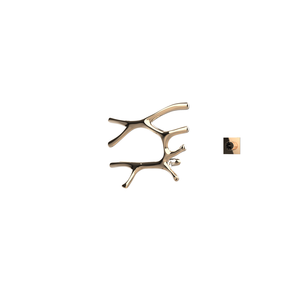 P&Bhusri S7-L-PBZ-XM Daphne's Branch Large Towel Warmer in PVD Polished Bronze