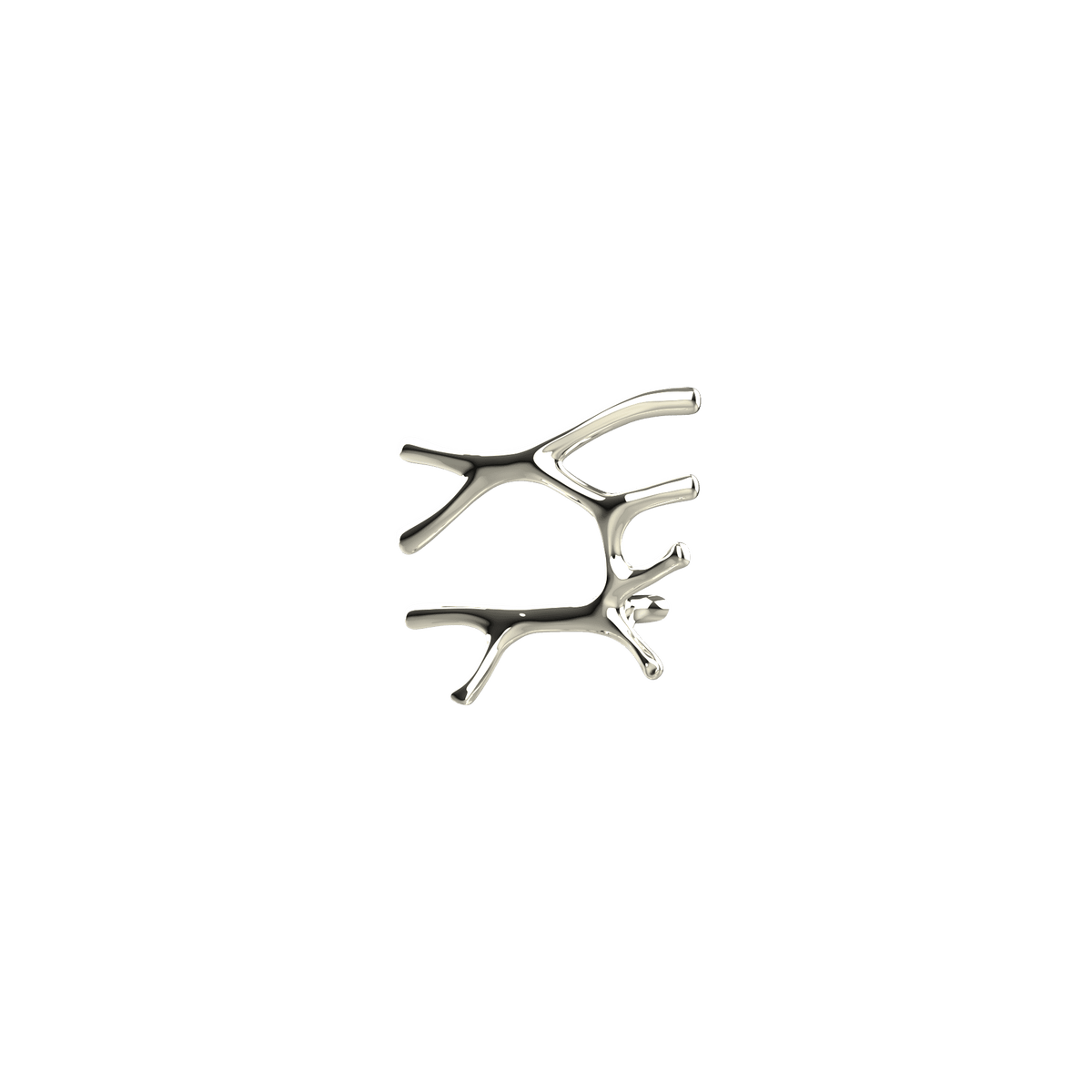 P&Bhusri S7-L-PWG-SC Daphne's Branch Large Towel Warmer in PVD Polished White Gold