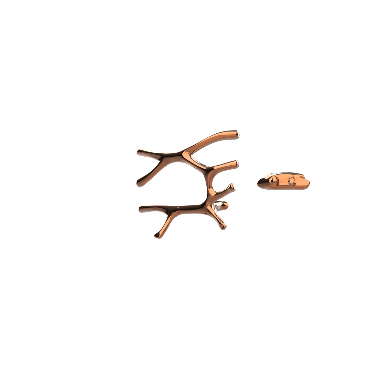 P&Bhusri S7-L-RGD-XA Daphne's Branch Large Towel Warmer in PVD Polished Rose Gold