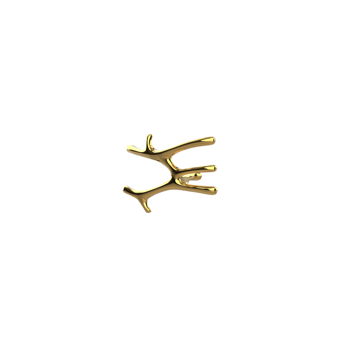 P&Bhusri S7-M-24K-SC Daphne's Branch Medium Towel Warmer in PVD 24K Gold