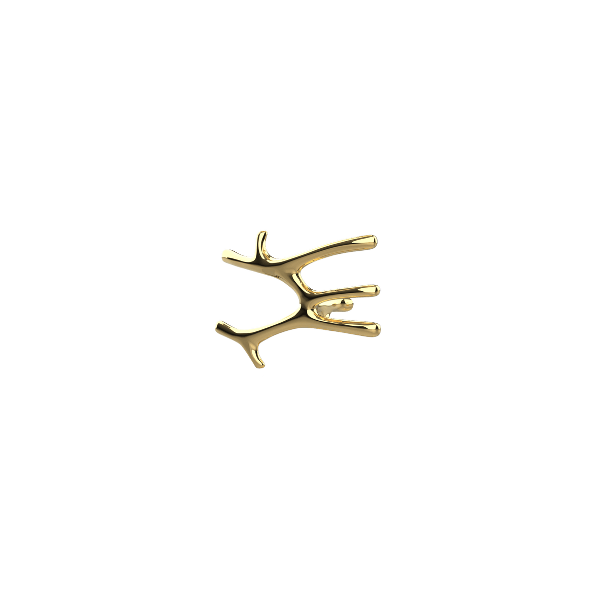 P&Bhusri S7-M-LGD-SC Daphne's Branch Medium Towel Warmer in PVD Polished Luxury Gold