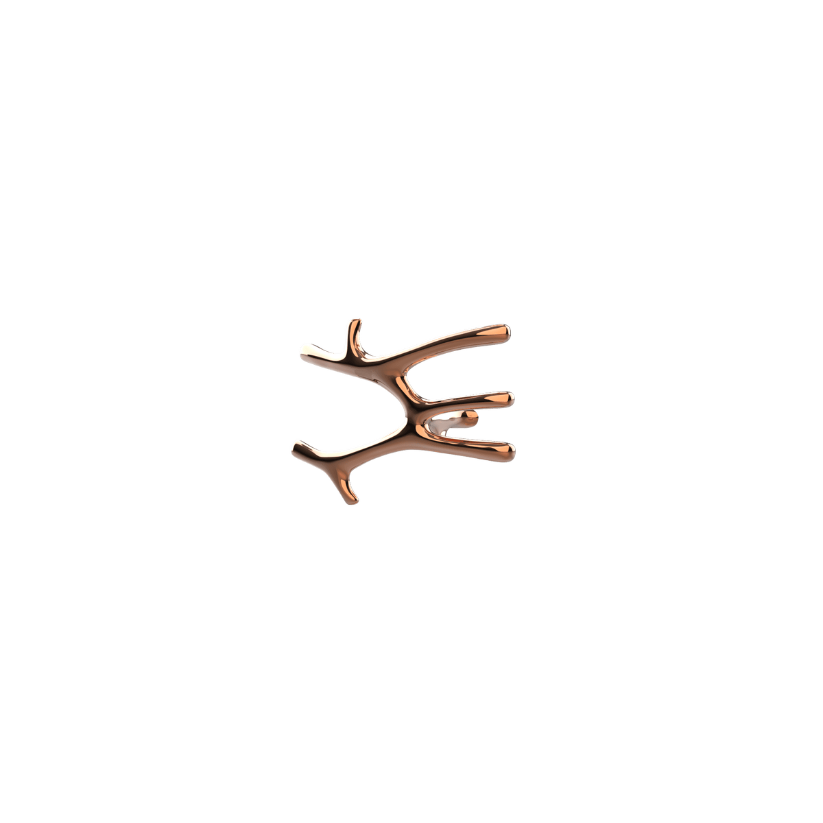 P&Bhusri S7-M-RGD-SC Daphne's Branch Medium Towel Warmer in PVD Polished Rose Gold