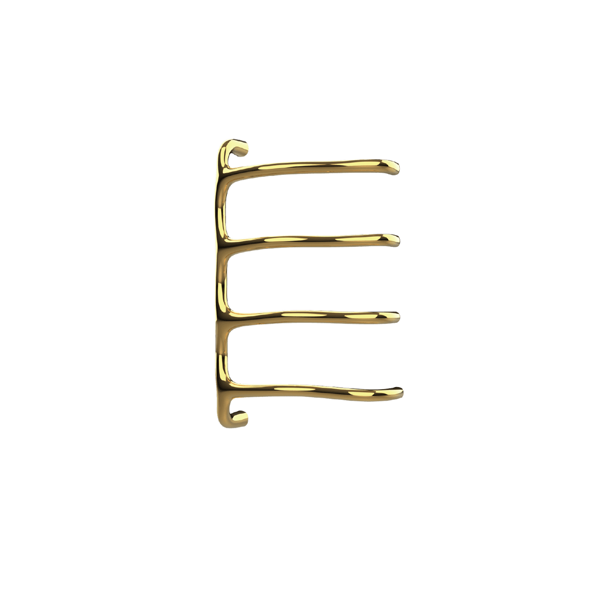 P&Bhusri S8-M-24K-SC Tuscany Glimmer Towel Warmer in PVD 24K Gold