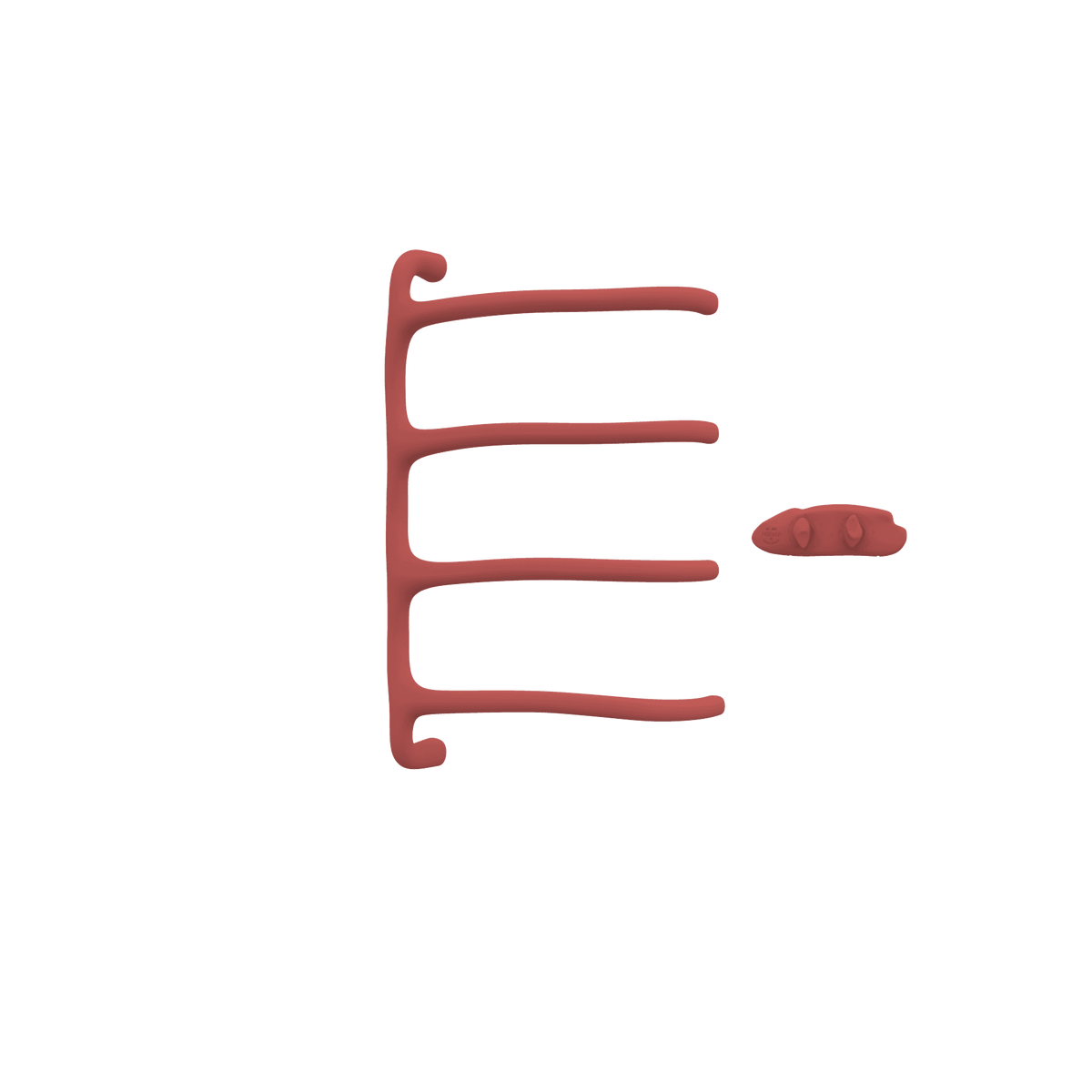 P&Bhusri S8-M-ARD-XA Tuscany Glimmer Towel Warmer in Amber Red