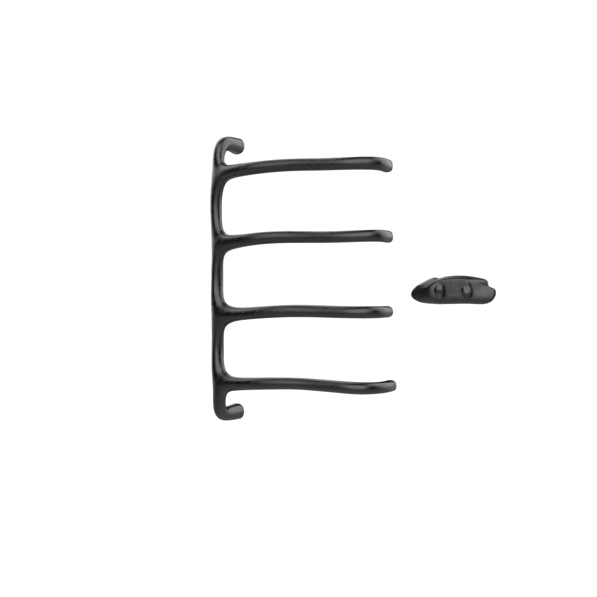 P&Bhusri S8-M-BBN-XA Tuscany Glimmer Towel Warmer in PVD Brushed Black Nickel