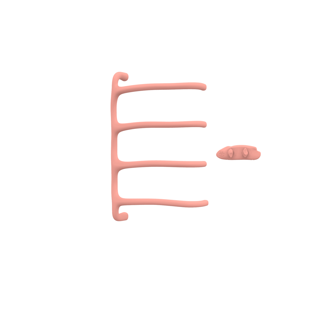 P&Bhusri S8-M-BPK-XA Tuscany Glimmer Towel Warmer in Blossom Pink