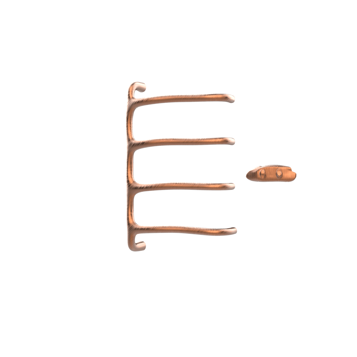 P&Bhusri S8-M-BRG-XA Tuscany Glimmer Towel Warmer in PVD Brushed Rose Gold