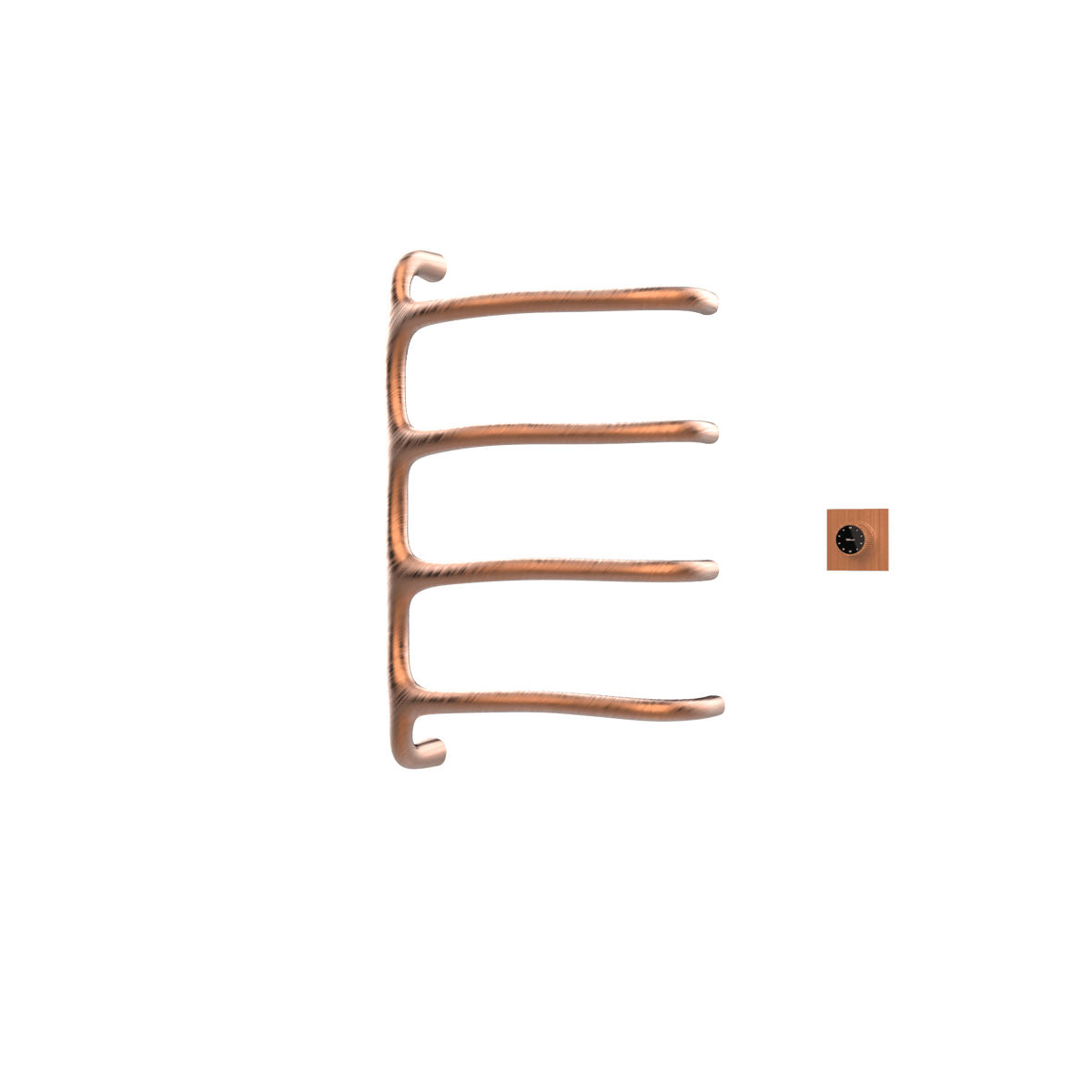 P&Bhusri S8-M-BRG-XM Tuscany Glimmer Towel Warmer in PVD Brushed Rose Gold