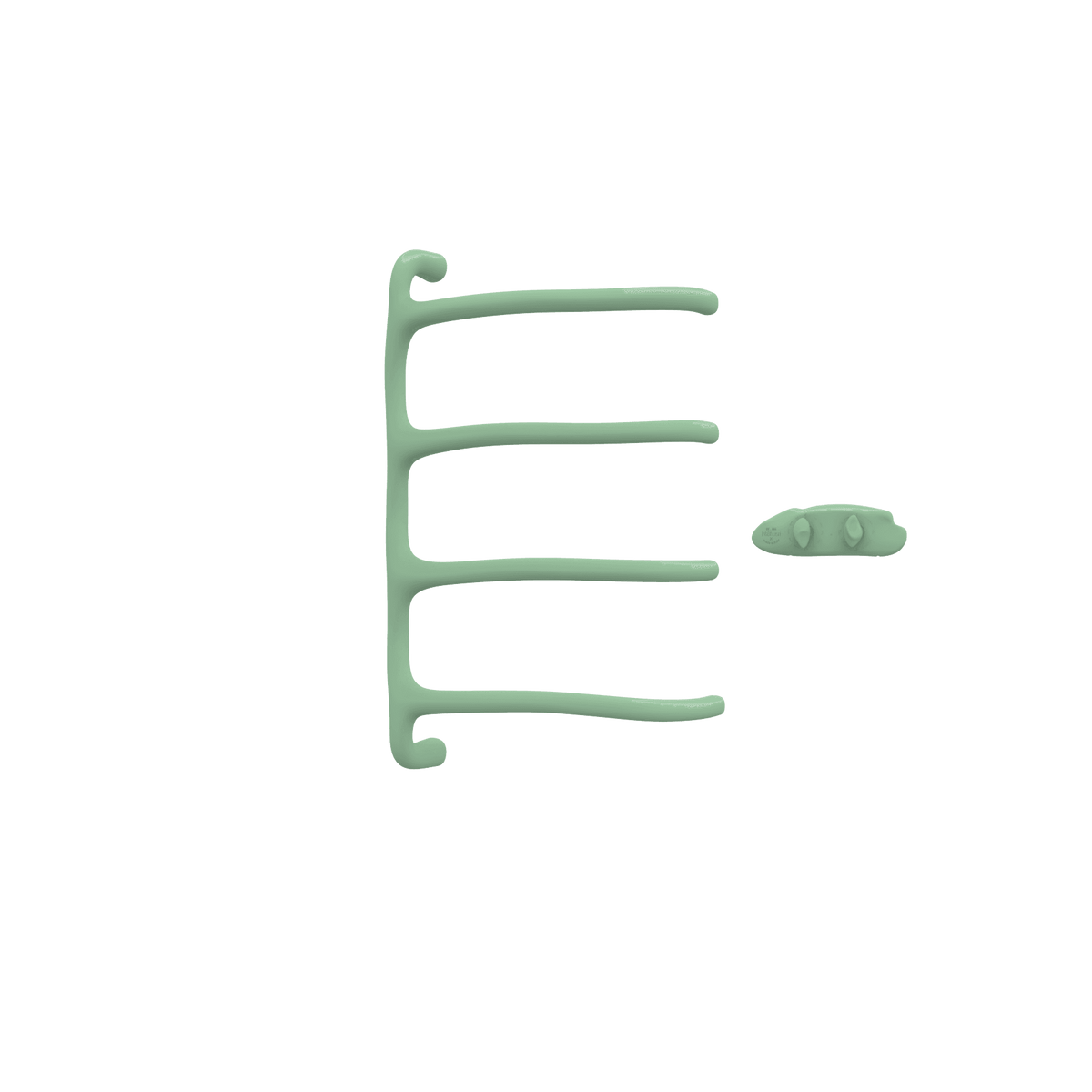 P&Bhusri S8-M-CGR-XA Tuscany Glimmer Towel Warmer in Celadon Green