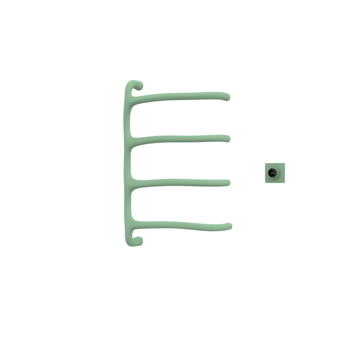 P&Bhusri S8-M-CGR-XM Tuscany Glimmer Towel Warmer in Celadon Green