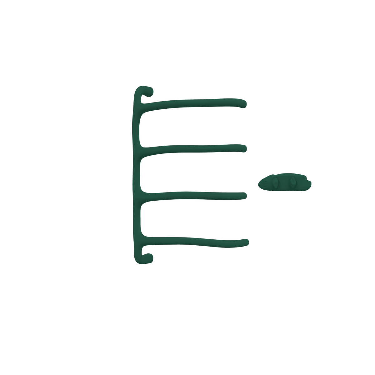 P&Bhusri S8-M-EGR-XA Tuscany Glimmer Towel Warmer in Emerald Green
