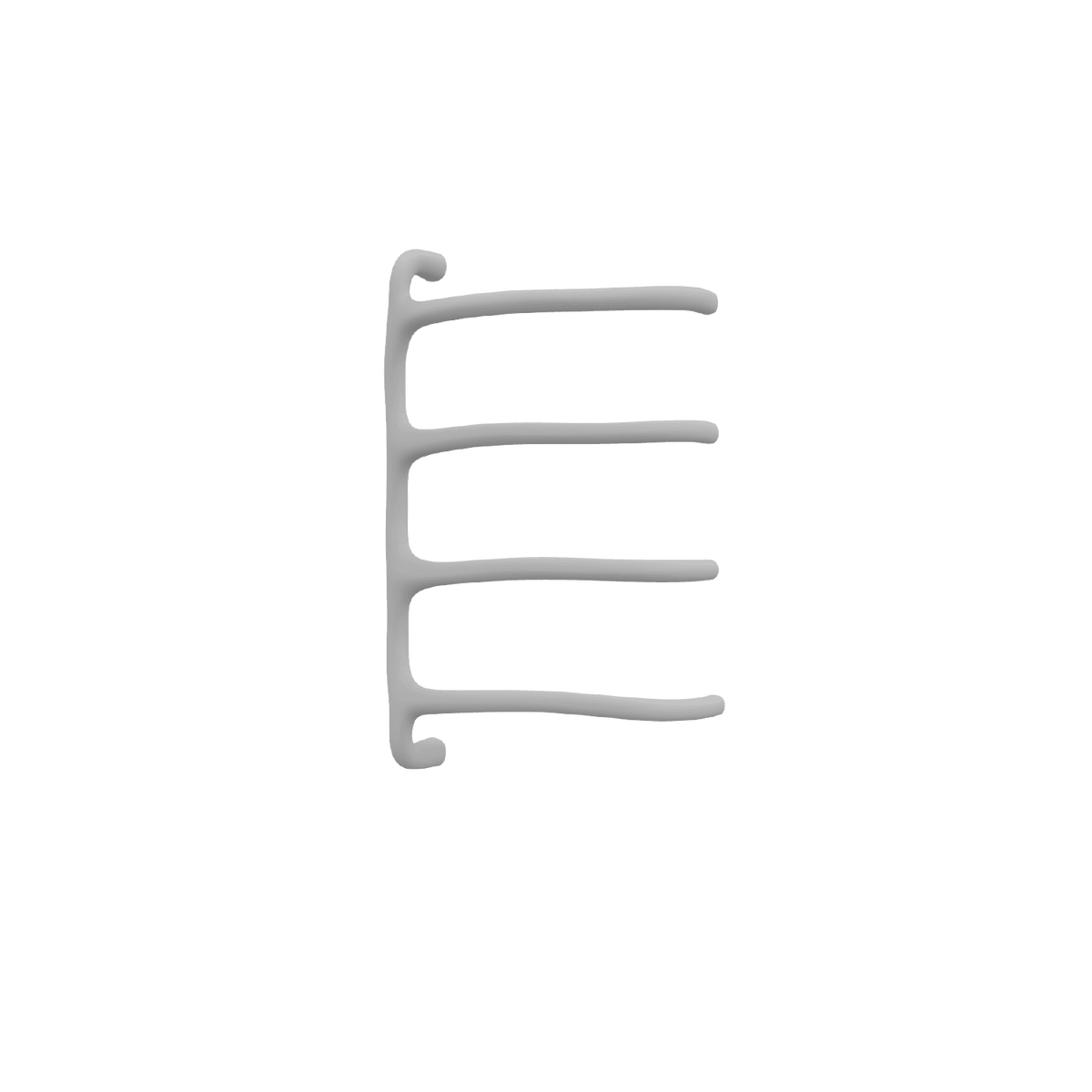 P&Bhusri S8-M-MGR-SC Tuscany Glimmer Towel Warmer in Muted Grey