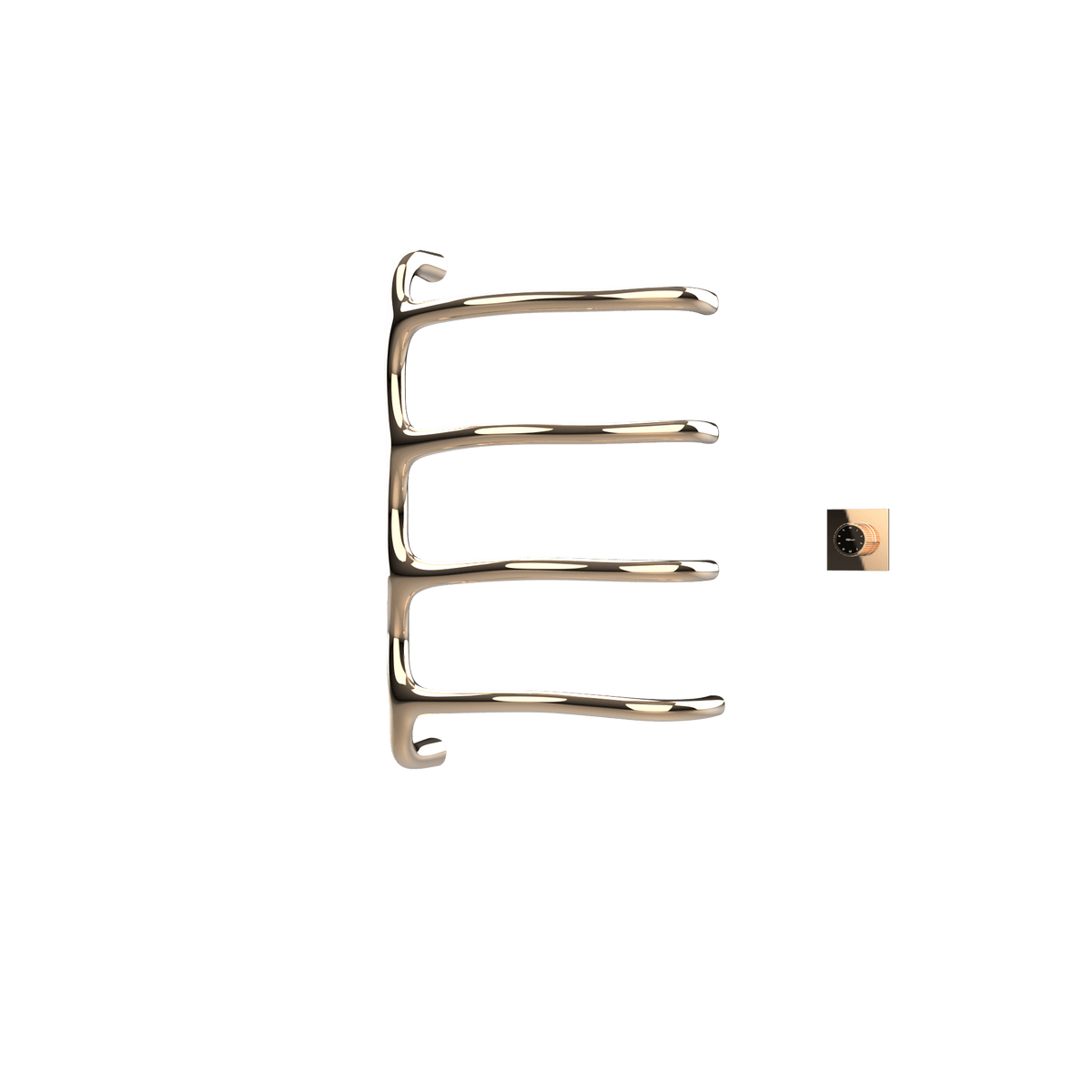 P&Bhusri S8-M-PBZ-XM Tuscany Glimmer Towel Warmer in PVD Polished Bronze
