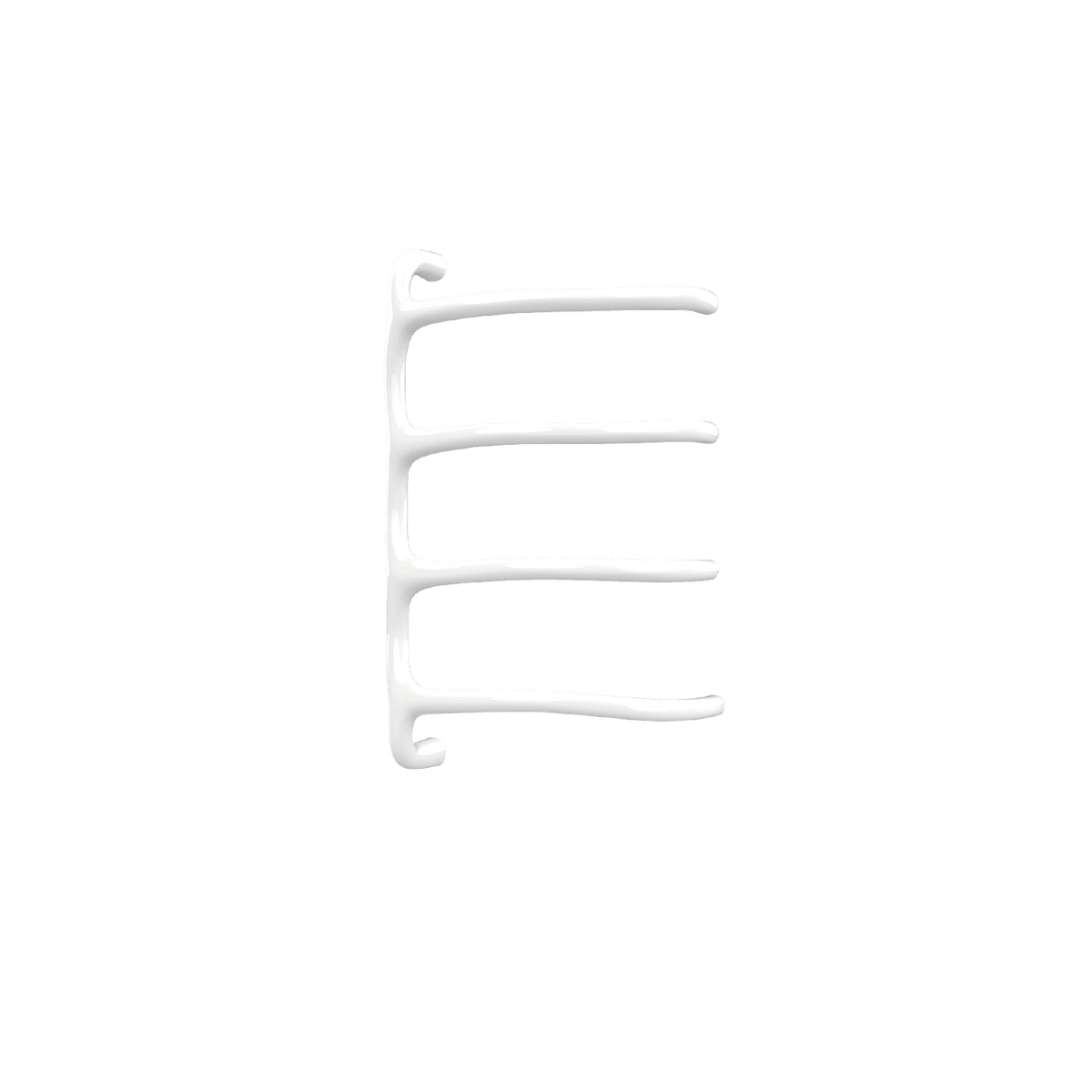 P&Bhusri S8-M-PWH-SC Tuscany Glimmer Towel Warmer in Porcelain White