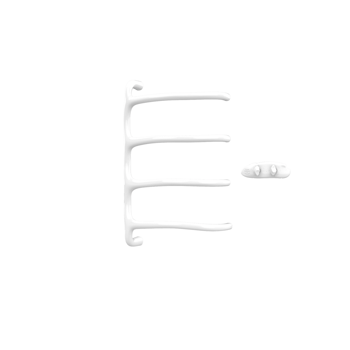 P&Bhusri S8-M-PWH-XA Tuscany Glimmer Towel Warmer in Porcelain White
